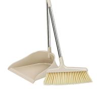 scopa a frusta , Set di scopa e paletta for uso domestico leggero, asta a doppia sezione, set di scopa e paletta in plastica