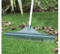 SCOPA A PETTINE PER PRATO SINTETICO 45cm SETOLE IN POLIAMMIDE CON MANICO 4F