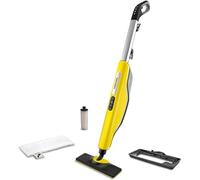 Scopa a Vapore Kärcher SC 3 Upright EasyFix, Pronta in 30 sec, 1600 W, Serbatoio 0,5 litri, Area di Lavoro 75m², Panno EasyFix, Elimina il 99,999% di virus, germi e batteri + Filtro Anticalcare