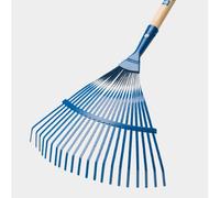 SCOPA ACCIAIO PER FOGLIE 22 DENTI GIGANTE CON MANICO PROFESSIONALE