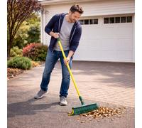 Scopa ad artiglio 45 cm manico telescopico scopa da giardino scopa da strada ...
