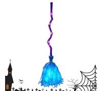 Scopa Animata della Decorazione Divertente di Halloween da 89 cm con Luce | Scopa da Illuminata Per Angolo Interno Spettacolo sul Palco Scena di Festa Riunione Familiare Fotografia