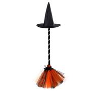 Scopa Befana Cerchietto Halloween Strega Decorazioni Per Le Streghe Di
