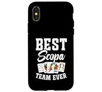 Scopa Cards Entusiast Giocatore di Carte Miglior Team Scopa Custodia per iPhone X/XS