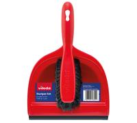 Set di Pulizia Scopa e Paletta Vileda Rosso Plastica