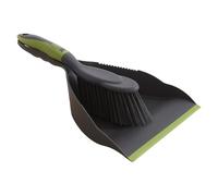 Scopa Con - Spazza Le Briciole Pavimenti Dei Tavoli Da Pranzo, Geometria Dei Bordi Con Setole Affusolate, Dimensioni Annidate In 2 Pezzi + Caratteristica Raschietto, Finitura Nera