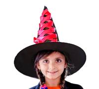 Scopa costume da strega di Halloween | Costume da strega da favola per ragazze cappello con nastro di scopa teschio per costume da festa a tema, festa in costume, sfilata, gio