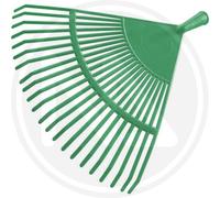 Scopa da giardino cm 43x43 rastrello per foglie pulizia sfalcio erba in plastica
