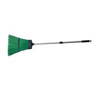 Scopa da giardino con manico telescopico 130 cm Verde