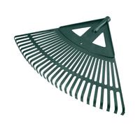 Scopa da giardino in plastica con 27 plettri, leggera e resistente, ideale per raccogliere foglie e rifiuti esterni.