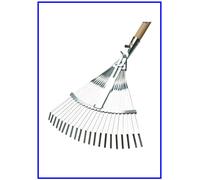 Scopa da Giardino Regolabile Senza Manico Rastrello per Pulizia Erba Foglie Orto