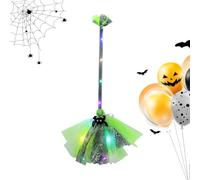 Scopa Da Halloween Oggetto Di Scena Ornamento Fantastico Realistico A Mano