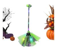 Scopa Da Halloween Oggetto Di Scena Ornamento Fantastico Realistico A Mano