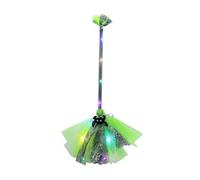 Scopa Da Halloween Oggetto Di Scena Ornamento Luminoso LED Portatile
