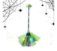 Scopa Da Halloween Oggetto Di Scena Ornamento Luminoso LED Portatile