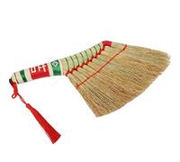 Scopa da letto in stile cinese con manico corto, spazzola per la polvere,