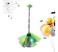 Scopa da per costumi, cosplay a mano con illuminazione a LED, accessorio per costume da Halloween, per adolescenti, studenti, donne, ragazze, adulti, casa infestata, Cimitero per feste