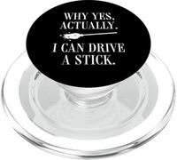Scopa da strega di Halloween Sì, posso guidare un bastone, stagione spettrale PopSockets PopGrip per MagSafe