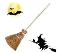 Scopa Da Strega - Paglia Piccola Per Halloween | Decorazione Per Feste Costume Maschera Palco Famiglia Raduno Festival Compleanno