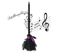 Scopa da Strega per Halloween | Manico Volante con Suoni Spaventosi per Halloween - Oggetti Decorativi con Effetti Speciali per Feste Casa Stregata Soggiorno Cucina Giardino Eventi Esterni