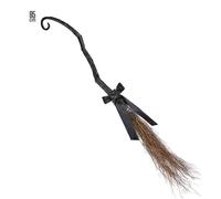 SCOPA DA STREGA STORTA 95 CM ACCESSORI HALLOWEEN CARNEVALE - 10990