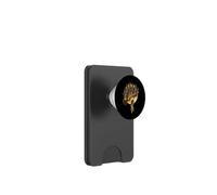 Scopa da strega volante impilata con pastore tedesco PopSockets PopWallet per MagSafe