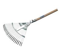 Scopa giardino a ventaglio + manico 851 agef acciaio zinc/faggio cm 39/48 h.c...