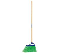 Scopa in fibra verde c/manico legno Verdemax