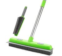 Scopa in gomma per la rimozione dei peli di animali domestici, scopa per rimuovere i peli di animali domestici con tergivetro, spazzola portatile per rimuovere pelucchi, strumento per la rimozione dei