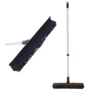 Scopa in gomma telescopica regolabile 73-126 cm per pulizia multiuso