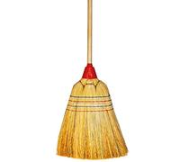 Scopa in Saggina 4 Cuciture, Manico Legno Verniciato 00010