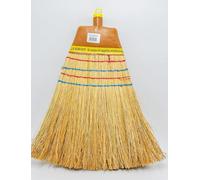 Scopa in saggina LA ROBUSTA a 4 fili con manico in ferro a vite, 110 cm