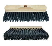 SCOPA INDUSTRIALE PIUMATA CON SUPPORTO IN LEGNO 27 CM PER PULIZIA PAVIMENTI