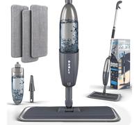 Scopa Lavapavimenti a Spruzzo, Spray Mop Mocio Spray in Microfibra, Mocio per Pavimenti con Spruzzatore d'acqua, Bottiglia Ricaricabile da 360 ml, 3 Panni in Microfibra Lavabili per Casa, Cucina
