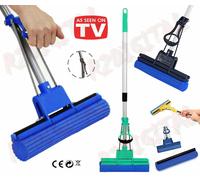 SCOPA MAGICA MOP ASSORBENTE ASTA RICHIUDIBILE SPAZZOLONE LAVA STRIZZA ASCIUGA