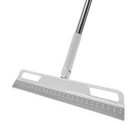 Scopa magica multifunzione, in silicone, per la casa, antiaderente, 4 in 1, regolabile, per bagno, finestre, cucina, pulizia pavimenti in piastrelle (grigio)