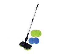 SCOPA MAID PULISCE LUCIDA PAVIMENTI MICRO FIBRA CATTURA 2 TESTE ROTANTI WIRELESS