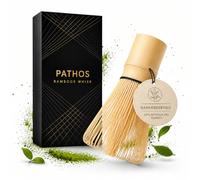 Scopa Matcha Chasen - Frusta Matcha fatta a mano in bambù naturale, 100 setole per una schiuma perfetta, frusta tradizionale per tè matcha (1)