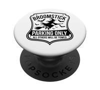 Scopa Parcheggio Solo Umorismo Spettrale PopSockets PopGrip Adesivo