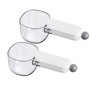 Scopa per alimenti per animali domestici e cucchiaio di riso con clip di tenuta