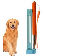 Scopa per cani - Rimozione dei rifiuti elastica, resistente manico lungo per raccogliere le cacce, strumento sanitario durevole, strumento portatile per la raccolta di escrementi per cani, soluzione