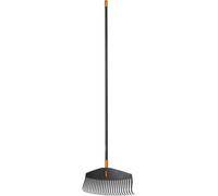 RASTRELLO LARGO FISKARS SOLID L SCOPA PER FOGLIE MANICO ALLUMINIO LEGGERO NERO