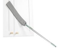 Scopa per polvere angolare - Set di pulizia multifunzionale per casa e auto, raschietto per guanti ergonomico | Raccoglitore di sporco con manico telescopico per pavimento, divano, armadio, stufa, dav