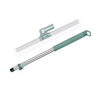 Scopa per raschiatura in silicone - Spazzolino multifunzione | Scopa in silicone con manico telescopico, scopa magica, scopa, estrattore, scrub per cucina e bagno