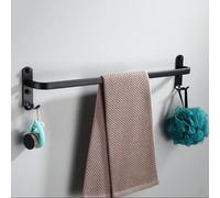 Scopa per WC a Parete con setole in TPR, Impermeabile e Resistente all'umidità, Design Senza Angoli Morti, Strumento Perfetto per la Pulizia del Bagno (Nero)
