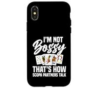 Scopa Player Italiano Gioco di Carte Enthusiast Bossy Scopa Custodia per iPhone X/XS