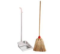 Scopa saggina Forte 4 Cuciture 140 cm con Paletta in metallo antiruggine 86 cm