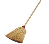 Scopa saggina Forte 4 Cuciture Lunghezza 140 cm con manico in Legno da 89 cm