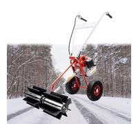 Scopa spazzatrice alimentata a gas a 2 tempi da 43 cc 1,7 HP, scopa spazzatrice a gas con ruote for erba artificiale, ghiaia, pulizia della neve, strada, lavori pesanti.