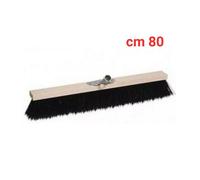 SCOPA SPAZZOLONE INDUSTRIALE CON SETOLE NYLON RIGIDE CM 80 FERRO senza manico